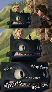 Why Was Toothless Making That Face Tho How Train Your Dragon How To Train Your Dragon Httyd Funny