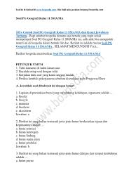 Check spelling or type a new query. Contoh Soal Pg Geografi Kelas Ix Belajar Bareng