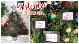 Dollar Tree Diy Farmhouse Christmas Decor Tree Needs Tweaked But The Frames Are Spot Dollar Tree Christmas Decor Diy Christmas Garland Dollar Tree Christmas