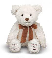 Bedtime Prayer Bear Talking Stuffed Animal Bear Prayer Bear Stuffed Animal Bedtime Prayer