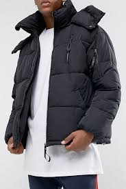 Sixth June Puffer Jacket In Black With Faux Fur Hood From Asos Men Style Fashion Clothing Shopping Reco Stylish Jackets Quilted Jacket Men Mens Jackets