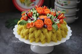Bertemakan warna putih dan biru. Pulut Kuning Berhias Matahari Blog Kakwan