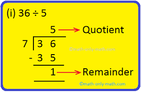 The lesson also shows an example and exercises of short, even divisions, and some word problems Worksheet On Division Find Out The Quotient And Remainder Verify
