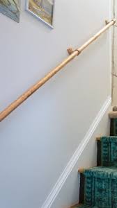 The other terms used for railing are banister and handrail. Super Easy Diy Stair Handrail Made From Copper Pipe Semigloss Design