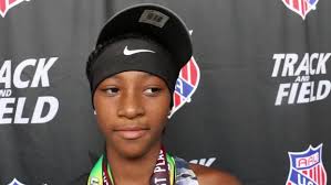 Aniyah Brown ran under national record, but it was wind-aided