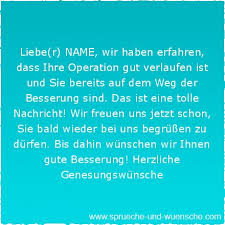 Genesungswunsche
