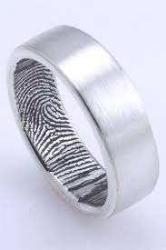 16 Alternative Wedding Rings For Guys Fingerprint Wedding Bands Fingerprint Wedding Mens Wedding Rings