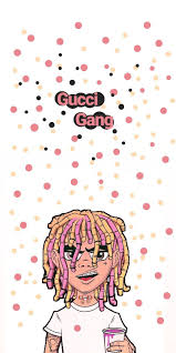 If you have one of your own you'd. Gucci Gang Lil Pump Cartoon Wall Paper Print In Cases
