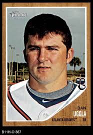 2011 Topps Heritage #367 Dan Uggla Braves 8