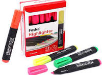 OEM Non-Toxic Ink 4 Fluorescent Colors Portable Highlighter ...