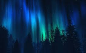 Blue Northern Lights Wallpaper Hd Resolution Dlwallhd Com Northern Lights Wallpaper Northern Lights Painting Northern Lights