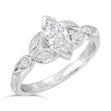 Amazing Marquise Diamond Wedding Ring Vintage Engagement
