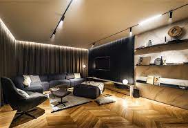 Design for the mature single man. All In Studio Created Modern Bachelor Pad In Sofia Modern Bachelor Pad Bachelor Pad Interior Design