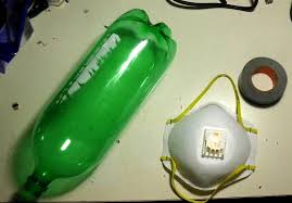 Image result for images diy N95 mask gas soda bottle