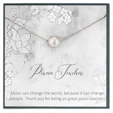 Amazon Com Piano Teacher Gifts For A Piano Teacher Quotes Jewelry Music Teacher Gifts For Women Handmade Products