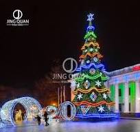 Motif Santa Lights Christmas Tree Decorations LED Winter Holiday Lamps  Festival New Year Decors Outdoor Landscaping