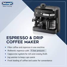 Delonghi bc0330t combination drip coffee and espresso machine. Buy Delonghi Bco320 Combi Espresso Maker Coffee Machine 220 Volts Not For Usa European Cord Black Online In Uzbekistan B008jxlsqa