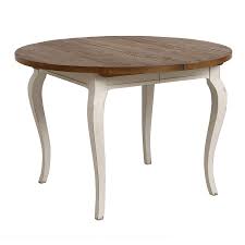 table ronde extensible en epicea massif 4 a 8 personnes provence table ronde extensible table a manger ronde table extensible blanche
