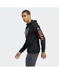 Für momente, in denen du konzentration brauchst, kannst du dir einfach die kapuze mit weitenregulierbarem. Adidas Donovan Mitchell Hoodie In Black For Men Lyst