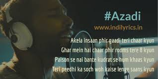 Azadi Gully Boy Full Song Lyrics With English Translation And Real Meaning Explanation Divine Dub Sharma Ranveer Singh Alia Bhatt English Translation And Real Meaning Of Indian Song Lyrics Javed akhtar, karsh kale & gaurav raina, tapan raj label : azadi gully boy full song lyrics