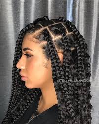 Big Box Braids Hairstyles For Black Women Cornrows Braided Hairstyles 2019 25 Big Box Braids Cornrows That Will Make You Stand Out Box Braids Styling Big Box Braids Girls Hairstyles Braids