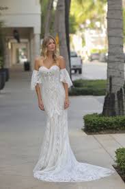 Strapless Glitter Embroidered Wedding Dress