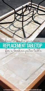 Marble top kitchen table set. Remodelaholic How To Replace A Patio Table Top With Tile