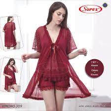 Maybe you would like to learn more about one of these? Kimono Sexy Sorex 309 Baju Tidur Transparan Model Kimono Sexy Sorex Shopee Indonesia