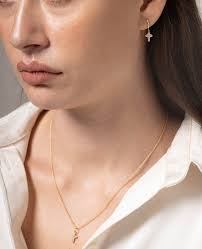 Minimalist Diamond Cross Necklace