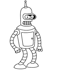 Futurama Coloring Pages 11 Hipster Drawings Futurama Cartoon Drawings