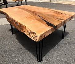 Barnwood coffee table with shelf & carved pine tree. Reclaimed Wood Coffee Tables 13 Top Picks For Rustic Style