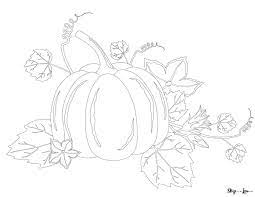 Draw pumpkin color page 23 for your coloring pages online with. Pumpkin Coloring Pages Skip To My Lou