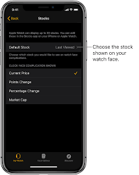 Display Stock Information On The Watch Face Apple Support