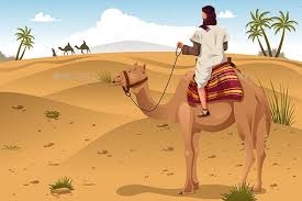 Add the mouth, eye and ear. Arabian Riding Camels On The Desert Ride Drawing Desert Painting Camels