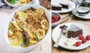 I've also put together a beautiful collection of drinks to complement mealtimes so when you're thinking about dinner party recipes, don't forget to have a browse through. Dinner Party Menu Baked Fish And Dark Chocolate Cake Recipes Express Co Uk