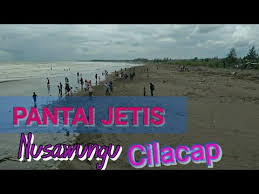 Sketsa pemandangan desa yang mudah ditiru. Pantai Jetis Cilacap Yang Lagi Ramai Nich Youtube