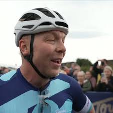 Such an uplifting day' Sir Chris Hoy, his wife Lady Sarra and sporting  legends Sir Andy Murray, Dame Sara Storey and Sir Mark Cavendish spoke to  #BBCBreakfast after completing the #Tourde4 to