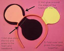Felt Mickey Mouse Ears Disney Mickey Ears Diy Mickey Ears Diy Disney Ears