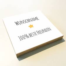 Wir haben die acht besten tipps mit denen es dir gelingt schon bald dein leben mit deiner neuen seelenverwandten zu teilen. Holzbild Beste Freundin Stern Personalisiert