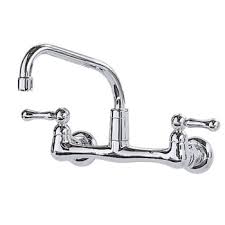 Touchless kitchen faucets with motionsense™ feature touchless activation, allowing you to easily turn water on and off with the wave of a hand. American Standard 7298 152 002 Heritage 8 Wall Mount Kitchen Faucet Handles Chrome Faucetdepot Com