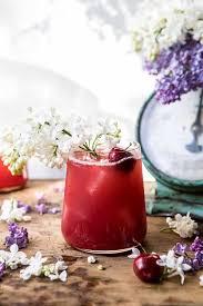Find easy cocktail recipes to make for a crowd featuring classic drinks. Hibiscus Cherry Vodka Spritz Half Baked Harvest