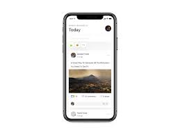 Facebook Home Page Ios 11 Design Concept Interactive Design Concept Design Mobile App Design