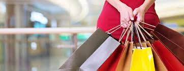 Richly grained leather belt bags from gucci, fendi, prada and more let you stash your essentials with designer flair. Young Woman Standing With Shopping Bags In Hands Wit