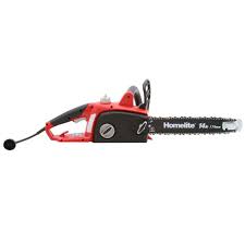 Homelite 14 In 9 Amp Electric Chainsaw Ut43104 The Home Depot Electric Chainsaw Chainsaw Chainsaws
