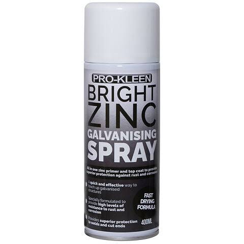 Pro-Kleen Bright Zinc Galvanising Spray 400ml - HSD Online