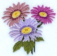 Aster 4x4 Floral Flowers Machine Embroidery Designs Machine Embroidery Designs Machine Embroidery Embroidery Designs