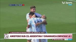 Argentina enfrenta este lunes a japón en otro amistoso. La Seleccion Argentina Sub 23 Gano Sobre La Hora Frente A Dinamarca Tyc Sports