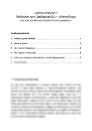 Office vorlagen vorlagen word inhaltsverzeichnis vorlage kostenlose vorlagen rund anleitungen tipps wörter. Sozialpraktikum Altenpflege Sankt Josefs Altenheim In Neuss Grimlinghausen Praktikumsbericht