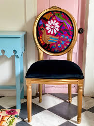 Eclectic Boho Dining Chair Etsy In 2020 Boho Dining Chairs Eclectic Dining Room Eclectic Dining Chairs