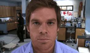 Laguerta: there's a new crime scene Dexter explaining his own crime Quinn  pulling up late Batista's Batista'sshir shirt Masuka bgle Divel one